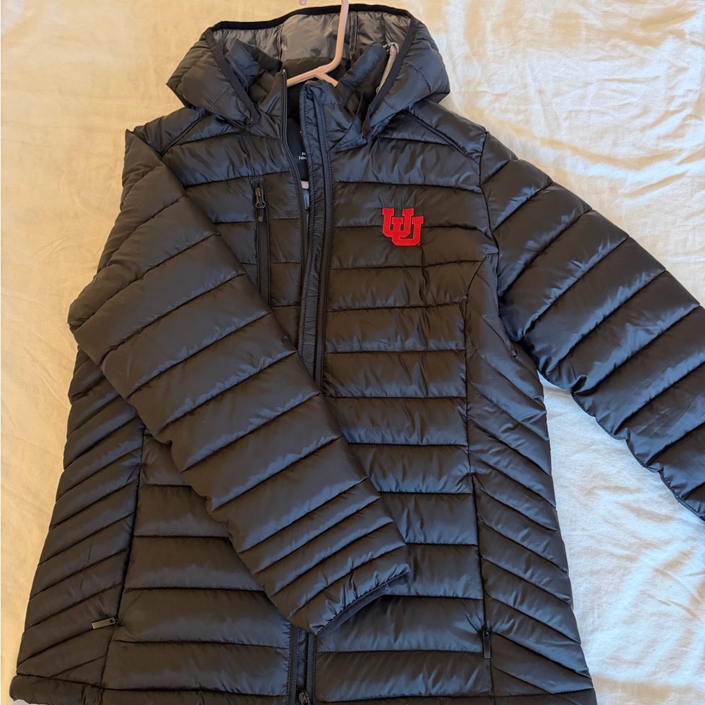 University of Utah Black Puffer Jacket - Unisex.